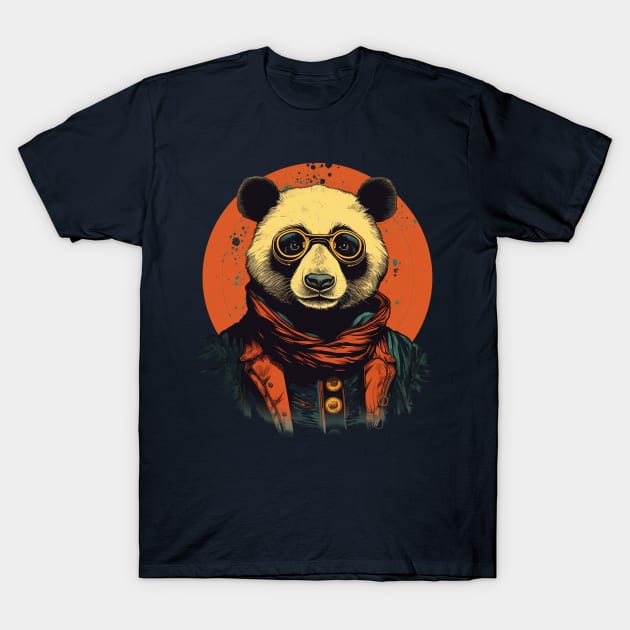 Vintage Panda Bear T-Shirt by origato